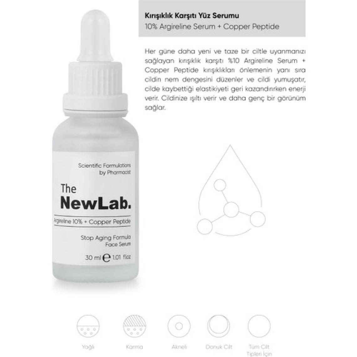 The NewLab. The Newlab Yüz Serumu 10% Argireline + Copper Peptide 30 ml
