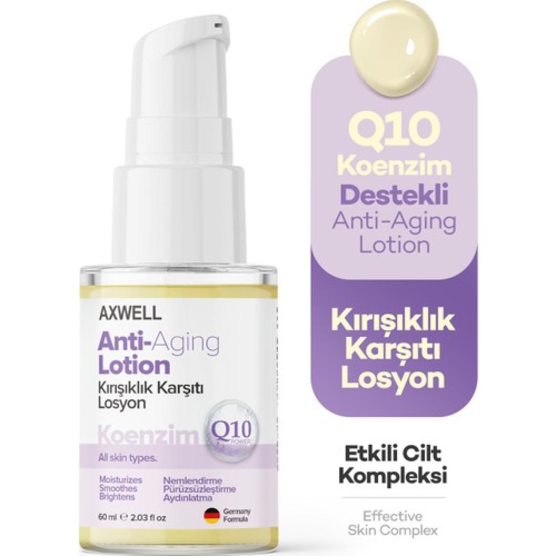 Axwell Q10 Koenzim Destekli Anti-Aging Lotion Kırısıklık Karşıtı Losyon 60 Ml
