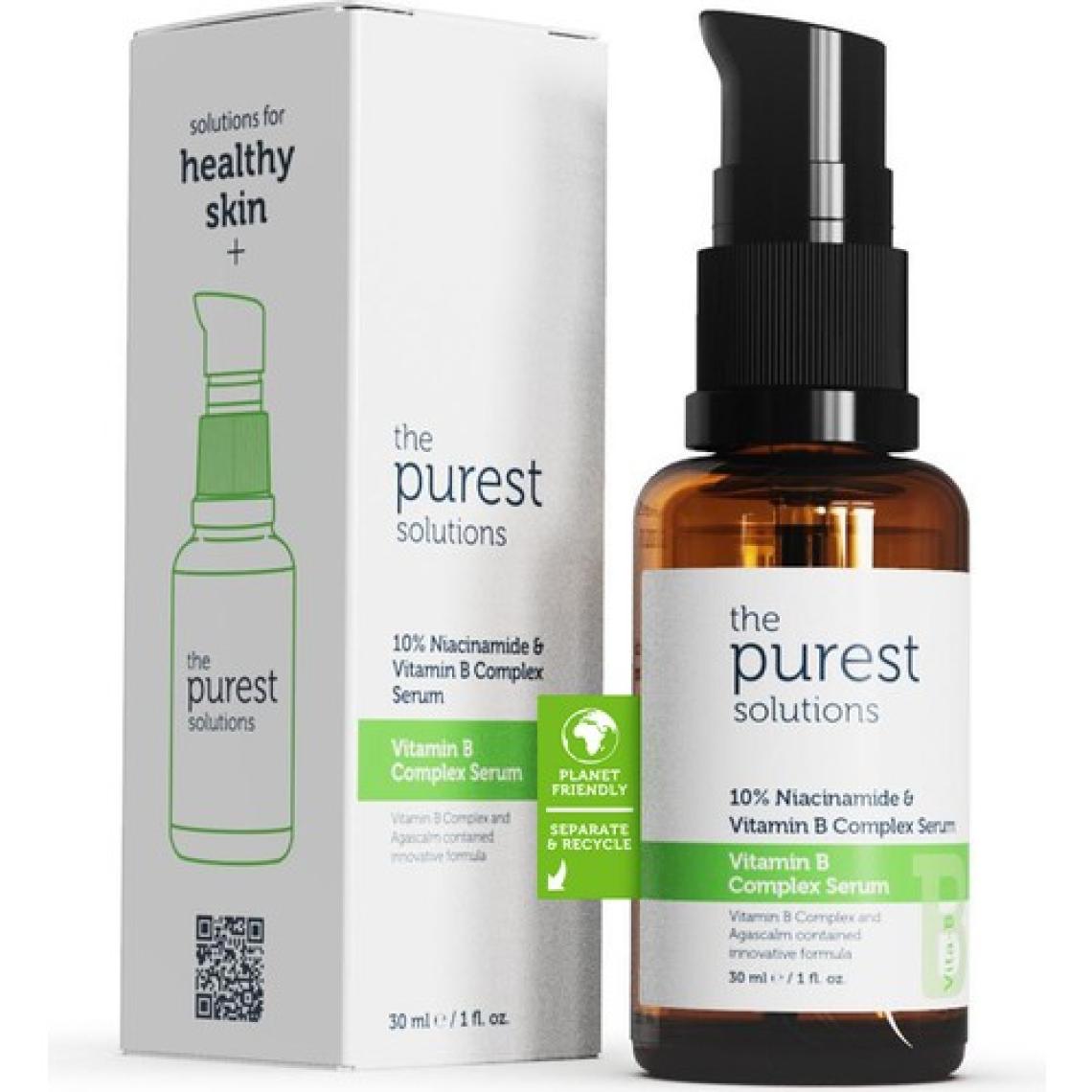 The Purest Solutions, Yenileyici ve Yatıştırıcı B Vitamini Cilt Bakım Serumu 30 Ml (%10 Niacinamide + Provitamin B5)