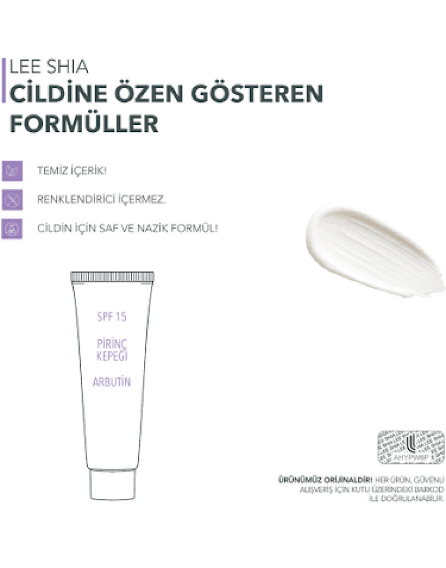 Lee Shia Cilt Kremi 100 Ml (Rıce Bran, Nıacınamıde, Arbutın, Spf15)