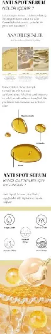 Green Label Anti Spot Serum Leke Karşıtı Ve Cilt Tonu Eşitleyici Arbutin Aha Ve Niacinamide 30 ml