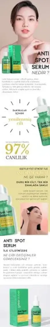 Green Label Anti Spot Serum Leke Karşıtı Ve Cilt Tonu Eşitleyici Arbutin Aha Ve Niacinamide 30 ml