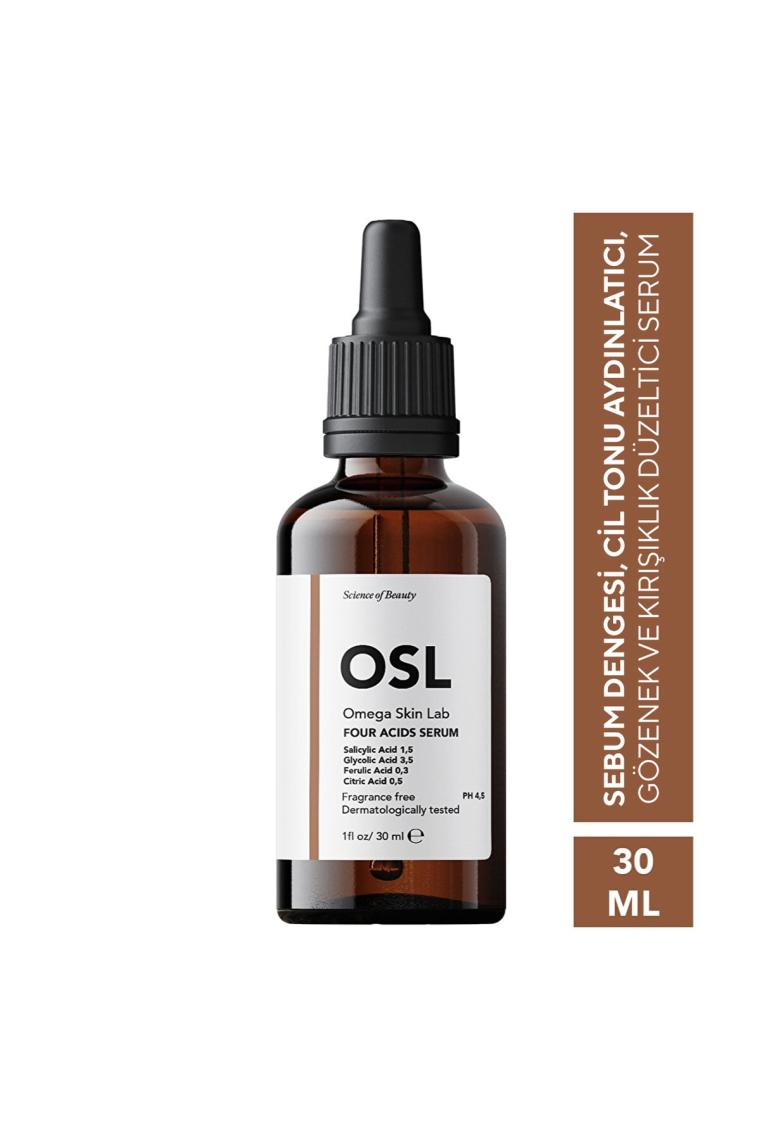 Four Acids Serum 30ml (sebum Dengesi, Gözenek, Kırışıklık Ve Leke Karşıtı Serum)