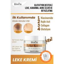 Roen Cilt Beyazlatıcı, Leke Kremi, Kararma, Akne,  Glutatyonlu Beyazlatıcı Leke Krem 50ml