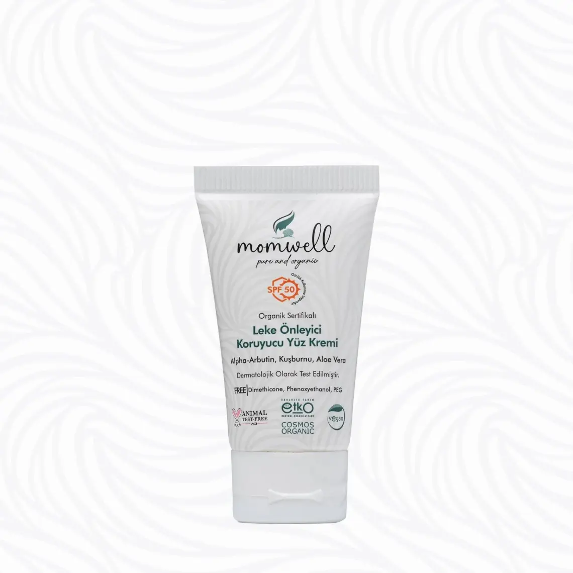 Momwell Organik Leke Önleyici Koruyucu Yüz Güneş Kremi 50ml