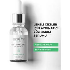 Biolea's Lekeli Ciltler Için Aydınlatıcı Yüz Bakım Serumu Niacinamide 5% + Alpha Arbutin 2% 30 ml