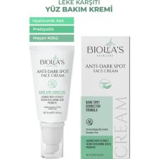 Biolea's Leke Karşıtı,aydınlatıcı Yüz Bakım Kremi Meyan Kökü+Prebiyotik + Hyalüronik Asit 50 ml