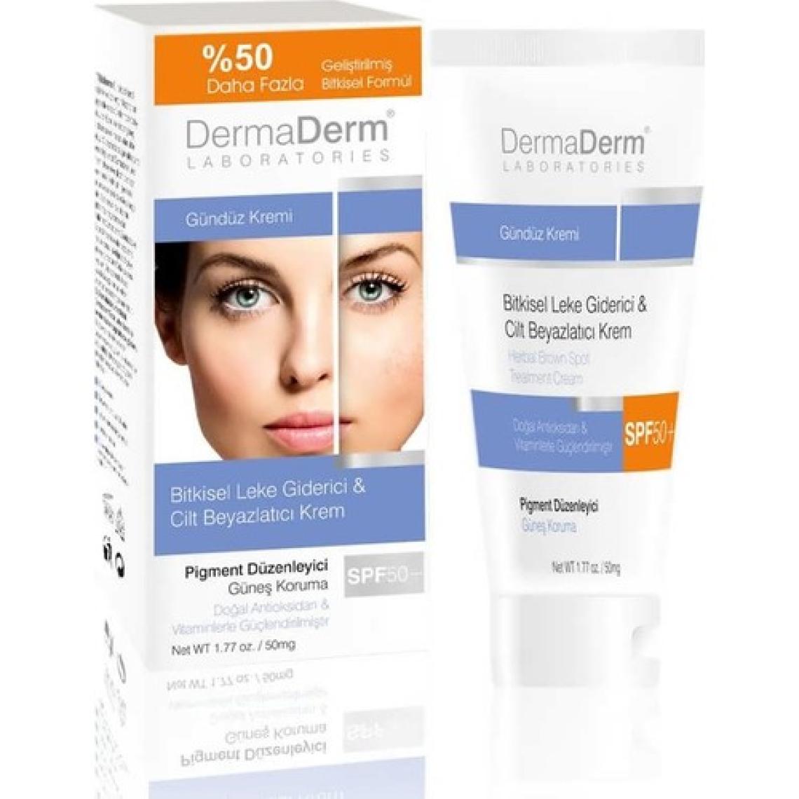 Dermaderm Cilt Lekelerine Karşı Bitkisel  & Cilt Beyazlatıcı Gündüz Kremi