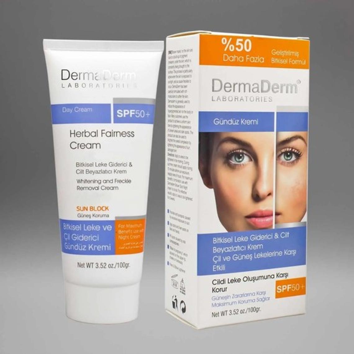 Dermaderm Cilt Lekelerine Karşı Bitkisel  & Cilt Beyazlatıcı Gündüz Kremi