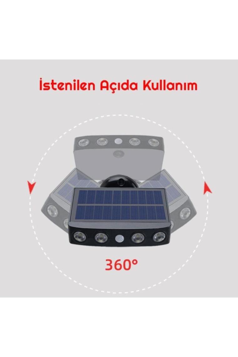 Solar Led Güneş Enerjili Bahçe Duvar Lambası 2li Paket