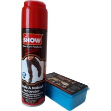 Show Süet Nubuk Sprey 250 ml Kahverengi Ve Temizleme Süngeri