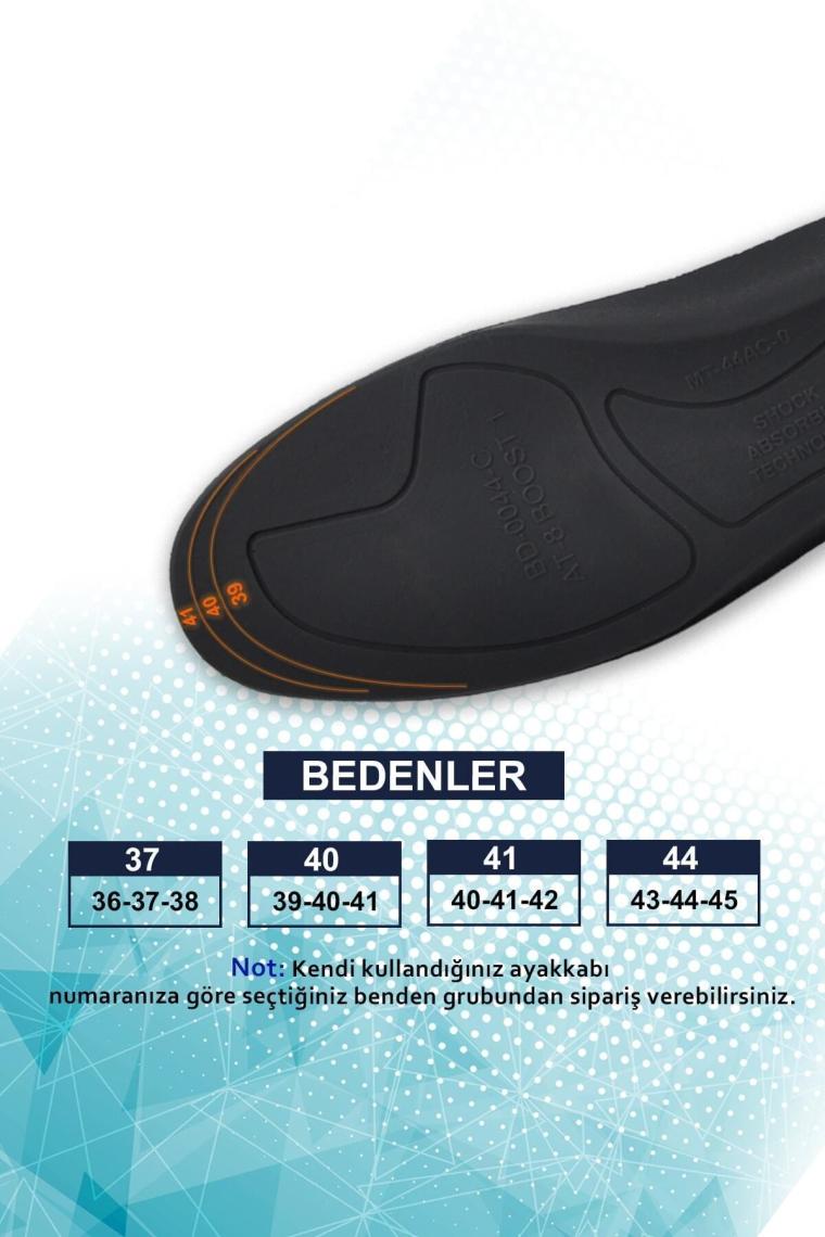 N20 Yumuşak Ortopedik Tabanlık,rahat Tabanlık,konfor Tabanı,darbe Emici,iç Taban,erkek,kadın,siyah