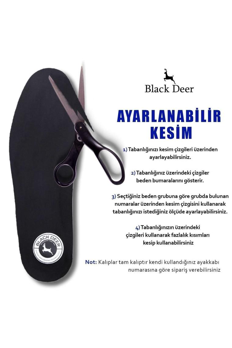 N20 Yumuşak Ortopedik Tabanlık,rahat Tabanlık,konfor Tabanı,darbe Emici,iç Taban,erkek,kadın,siyah