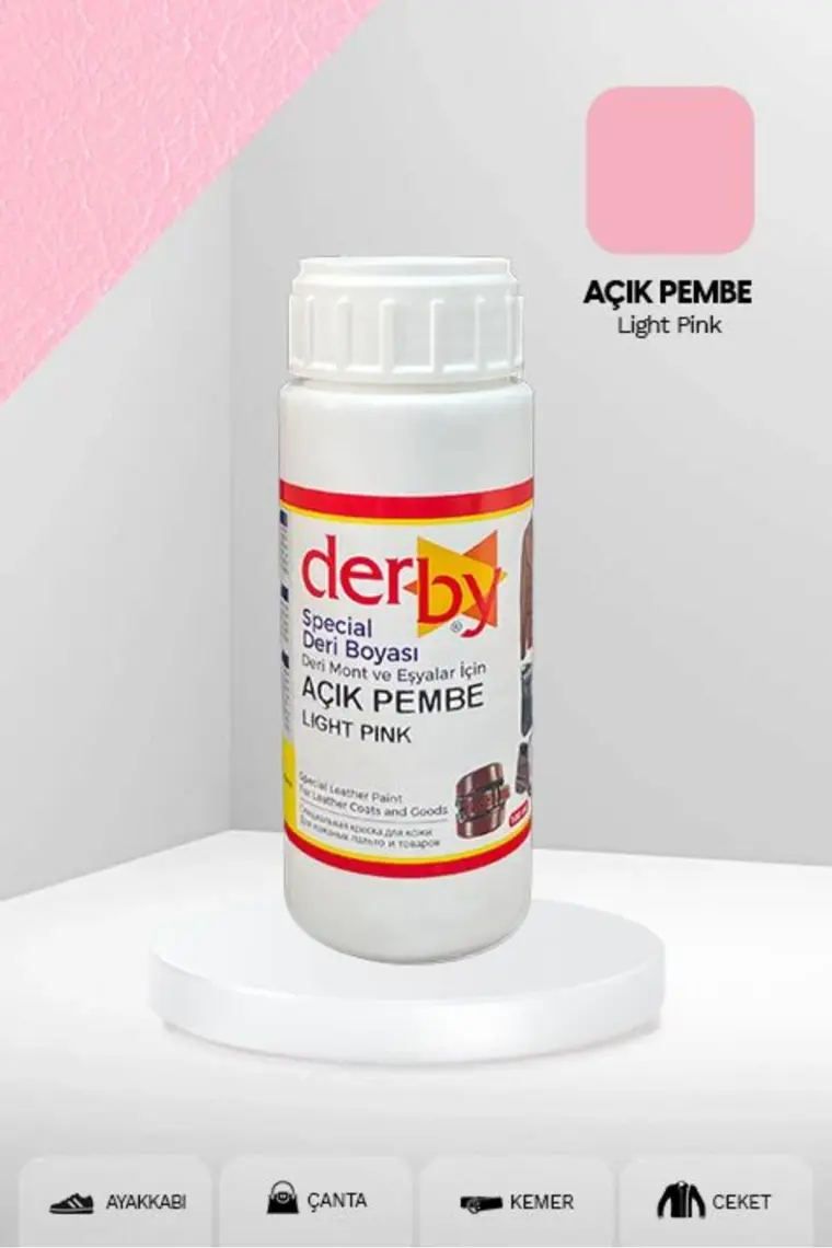Derby Special Deri Boyası / Mont - Eşya - Çanta - Cüzdan - Kemer 100 ml - Kartela Renkleri