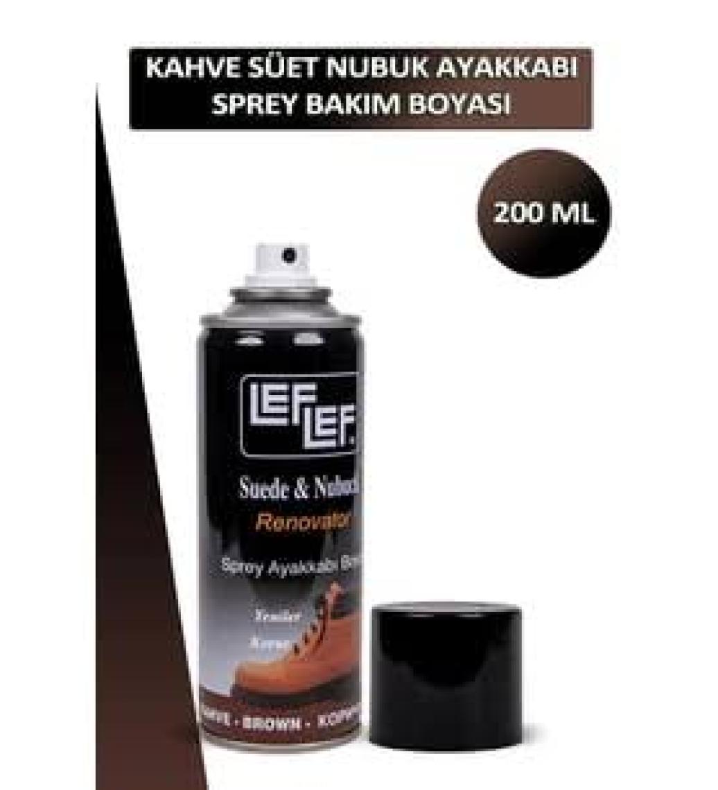 Nuri Leflef Süet Nubuk Boyası Sprey 200 ml Kahve