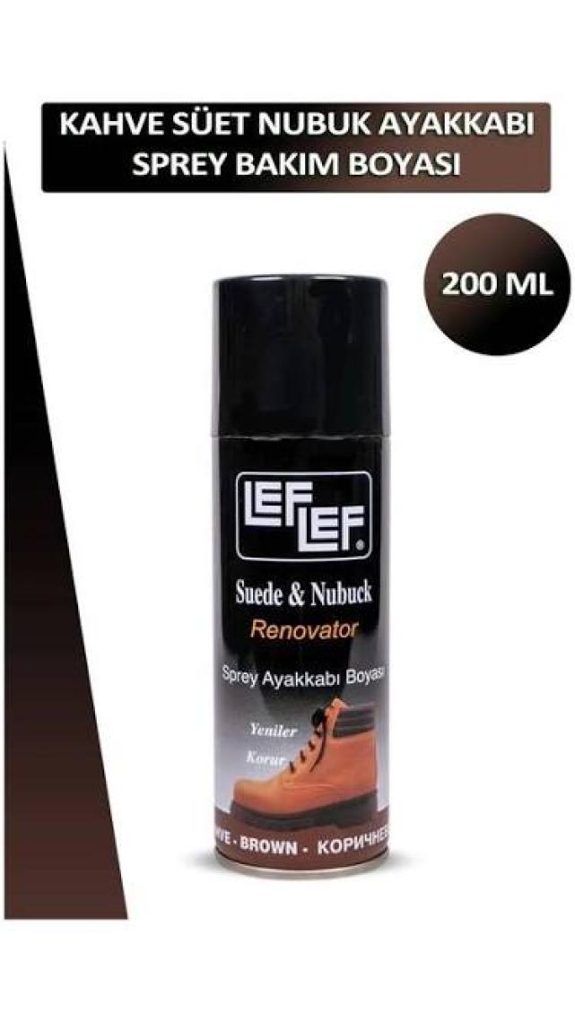 Nuri Leflef Süet Nubuk Boyası Sprey 200 ml Kahve