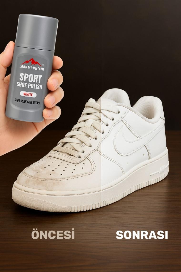 Lord Mountain Beyaz Ayakkabı,sneaker Beyaz Ayakkabı Temizleyici,deri ve Kumaş Boyası,deri,kanvas Boya 75 ml