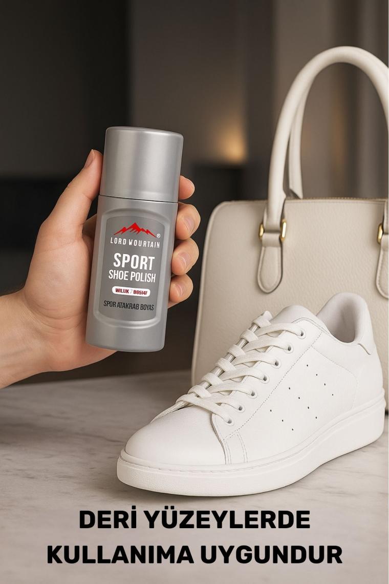 Lord Mountain Beyaz Ayakkabı,sneaker Beyaz Ayakkabı Temizleyici,deri ve Kumaş Boyası,deri,kanvas Boya 75 ml