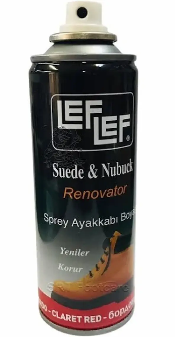 Nuri Leflef Süet Nubuk Boyası Sprey 200 ml Bordo