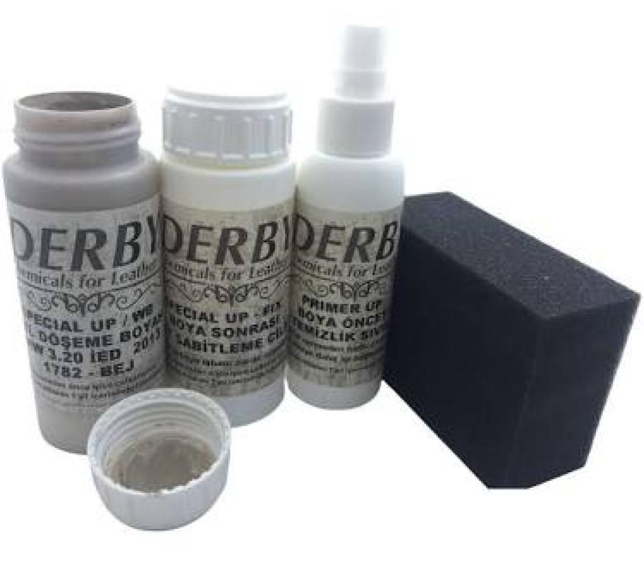 Derby Special Deri Boyası ve Cilası - 2'li Set / Mont - Eşya - Çanta - Cüzdan - Kemer 100 ml - Kartela Renkleri