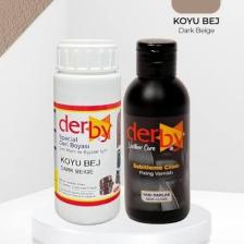 Derby Special Deri Boyası ve Cilası - 2'li Set / Mont - Eşya - Çanta - Cüzdan - Kemer 100 ml - Kartela Renkleri