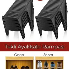 20 Adet Tekli Ayakkabı Düzenleyici Rampa