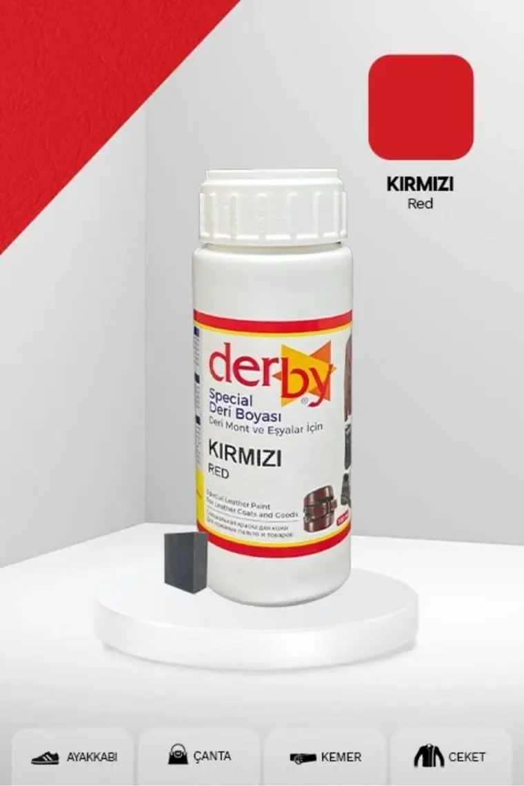 Derby Special Deri Boyası / Mont - Eşya - Çanta - Cüzdan - Kemer 100 ml - Kartela Renkleri