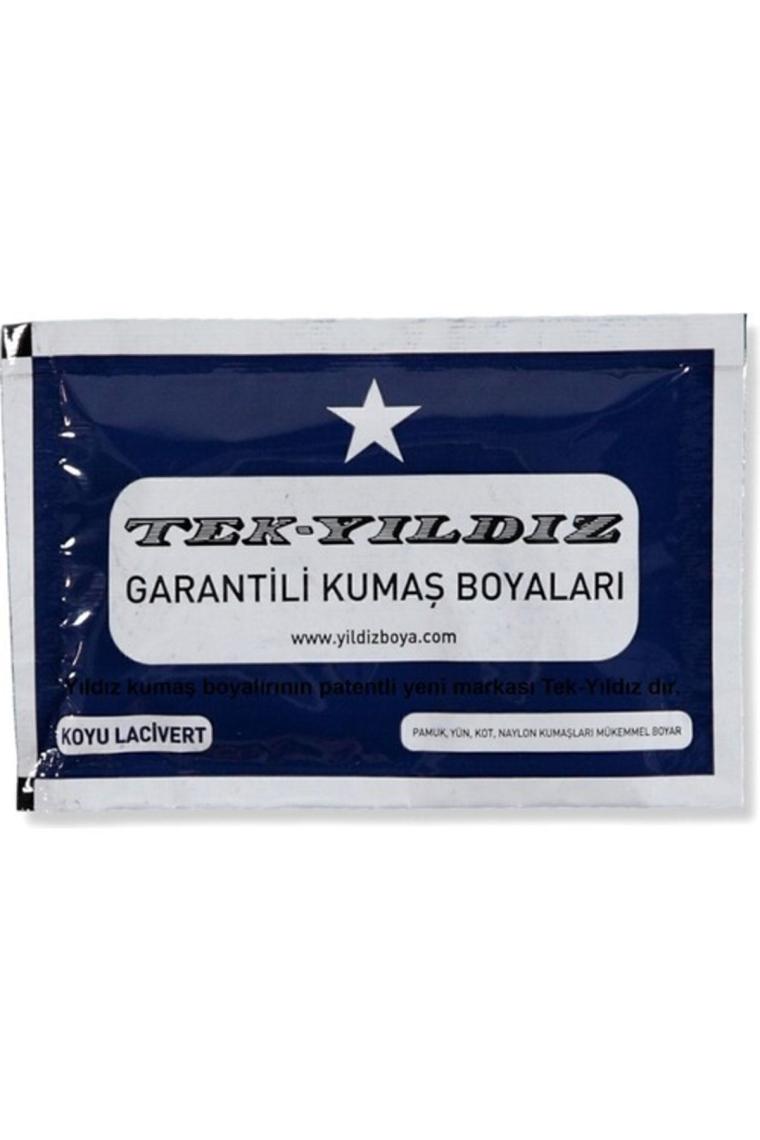 Tek Yıldız Kumaş Boyası Koyu Lacivert