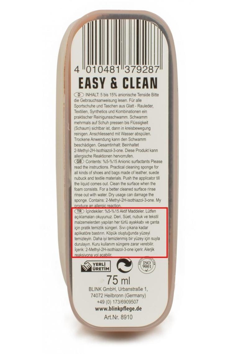 Gri Defensive Easy&clean Spor Ayakkabı Temizleme Süngeri D.8910
