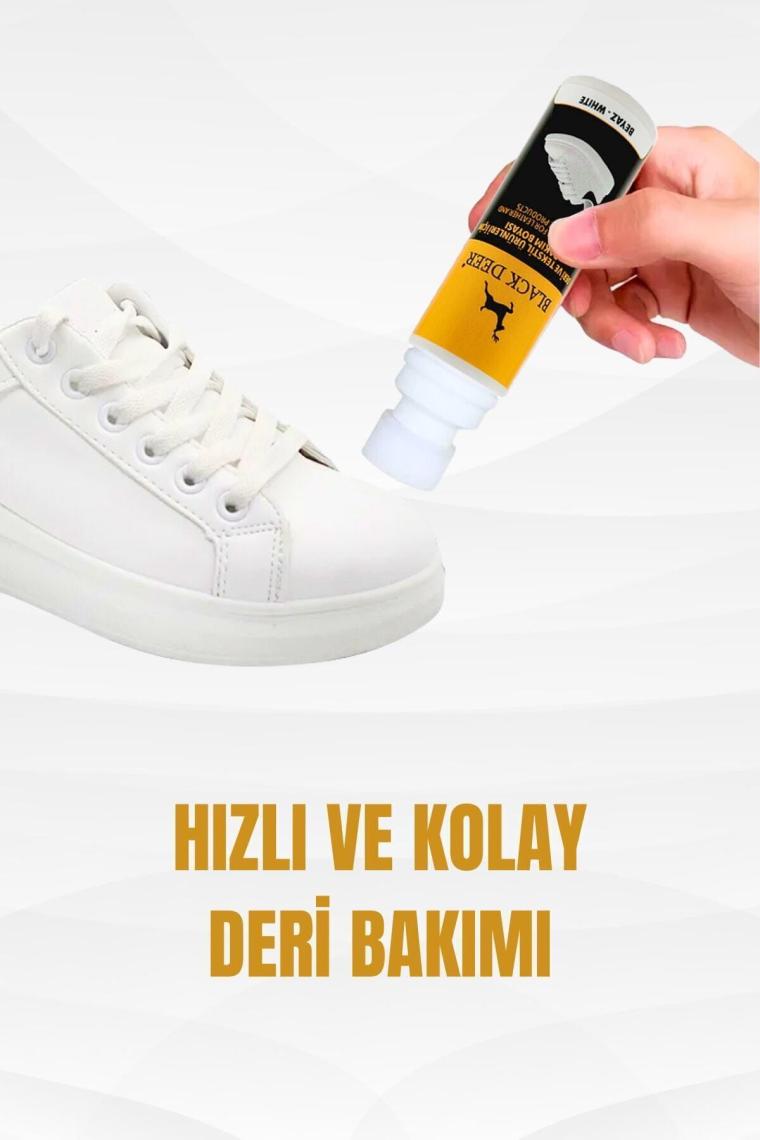 Beyaz Ayakkabı,deri Ve Kumaş Boyası,sneaker Beyaz Ayakkabı Temizleyici,deri,kanvas Boya 75 Ml