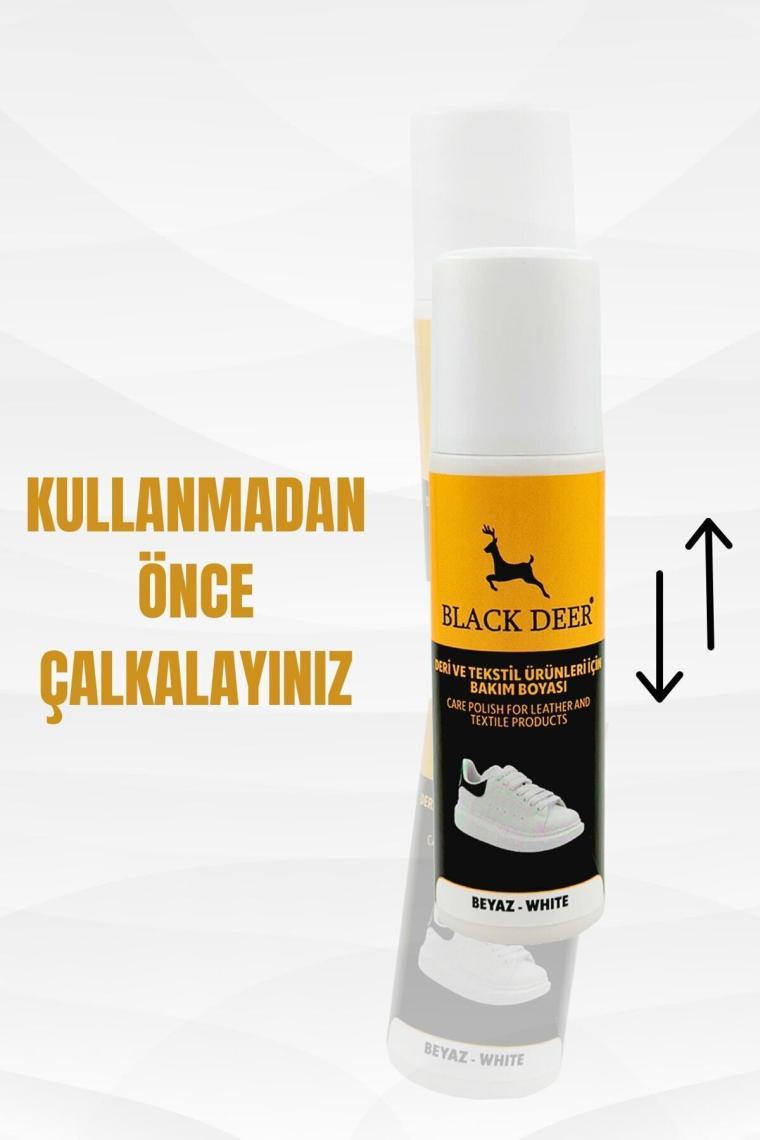 Beyaz Ayakkabı,deri Ve Kumaş Boyası,sneaker Beyaz Ayakkabı Temizleyici,deri,kanvas Boya 75 Ml