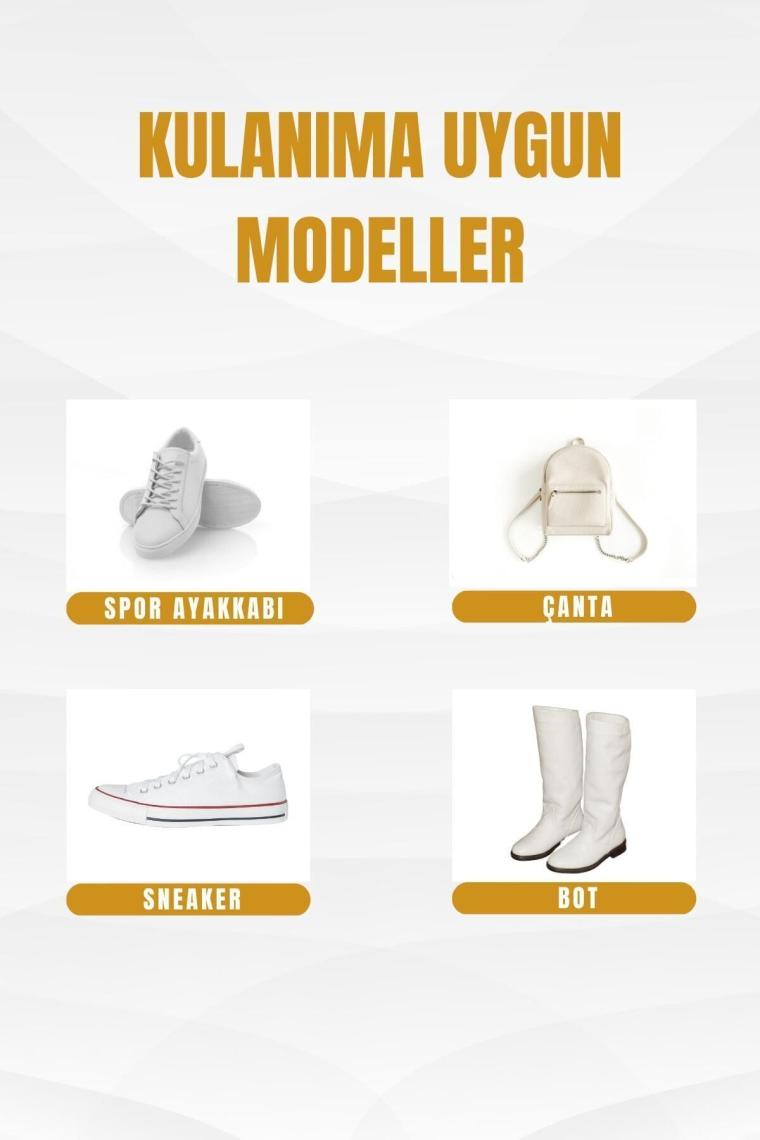 Beyaz Ayakkabı,deri Ve Kumaş Boyası,sneaker Beyaz Ayakkabı Temizleyici,deri,kanvas Boya 75 Ml