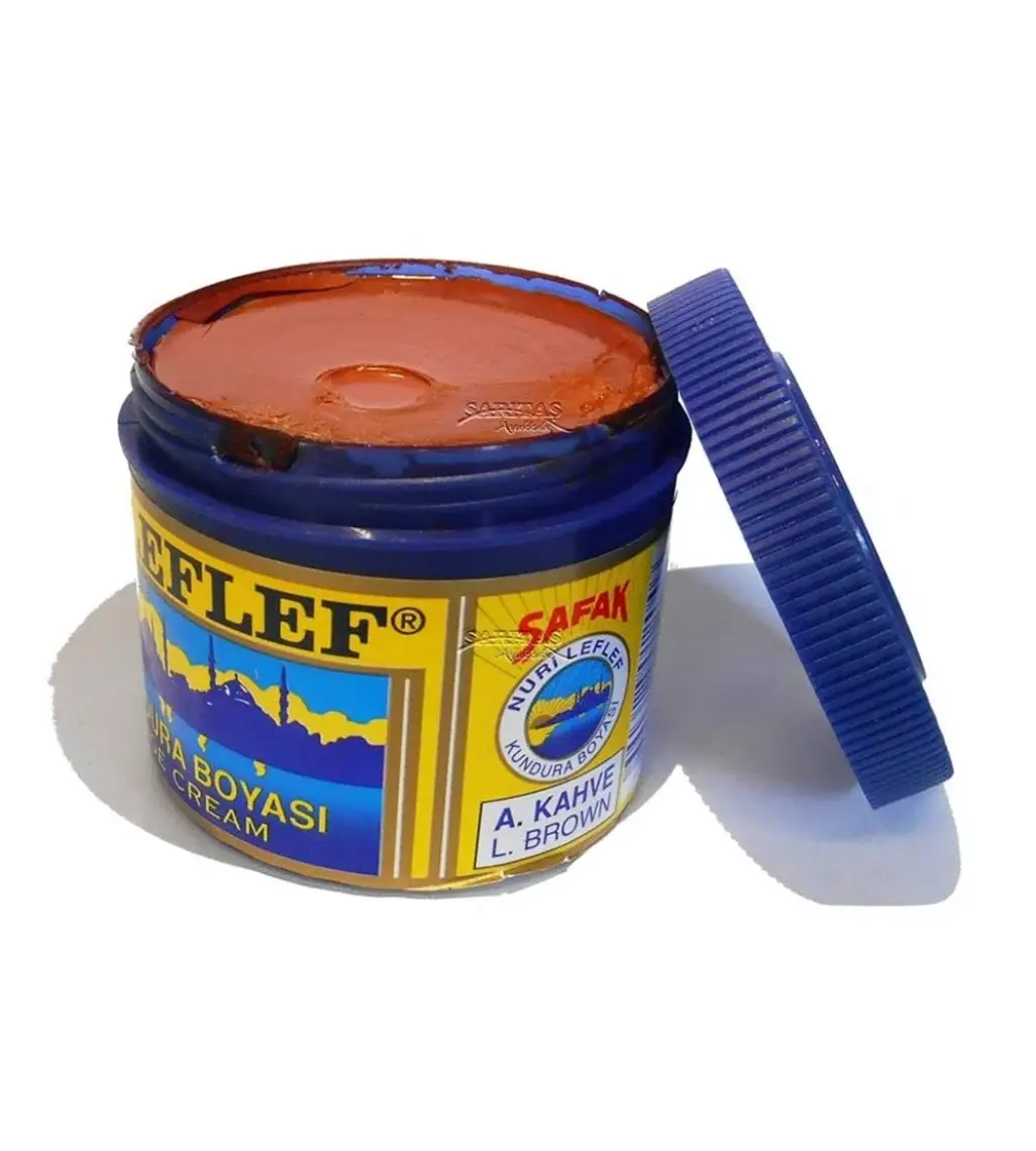 Nuri Leflef Klasik Ayakkabı Boyası Cilasız 200 ml Kahve