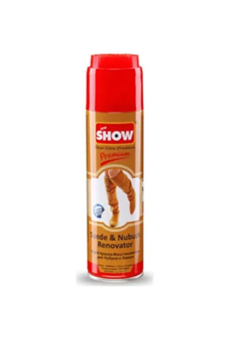 Show Süet Nubuk Sprey 250 ml Camel Ve Temizleme Süngeri