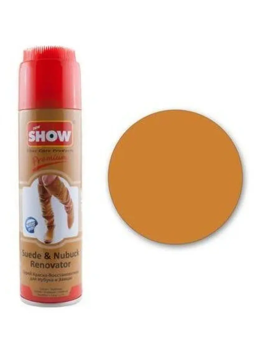 Show Süet Nubuk Sprey 250 ml Camel Ve Temizleme Süngeri
