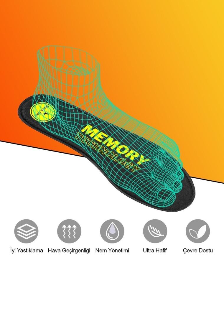 Q90 Memory Foam Spor Ayakkabı Iç Tabanlık,yumuşak Ortopedik Tabanı,rahat Tabanlık,erkek,kadın,siyah