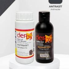 Derby Special Deri Boyası ve Cilası - 2'li Set / Mont - Eşya - Çanta - Cüzdan - Kemer 100 ml - Kartela Renkleri
