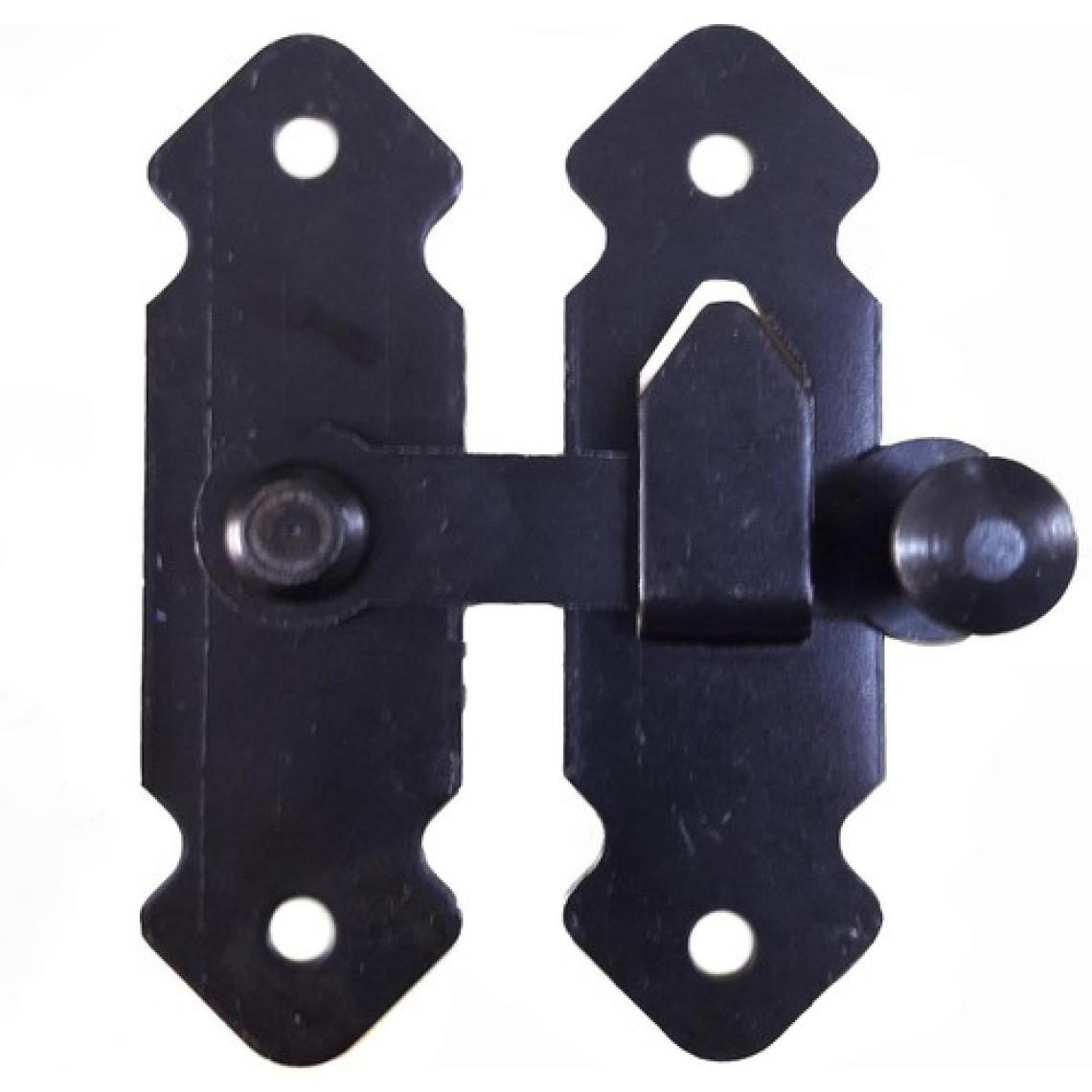 Köseoğlu Fransız Kilidi Bahçe Kapısı Mandalı Siyah 180 Derece