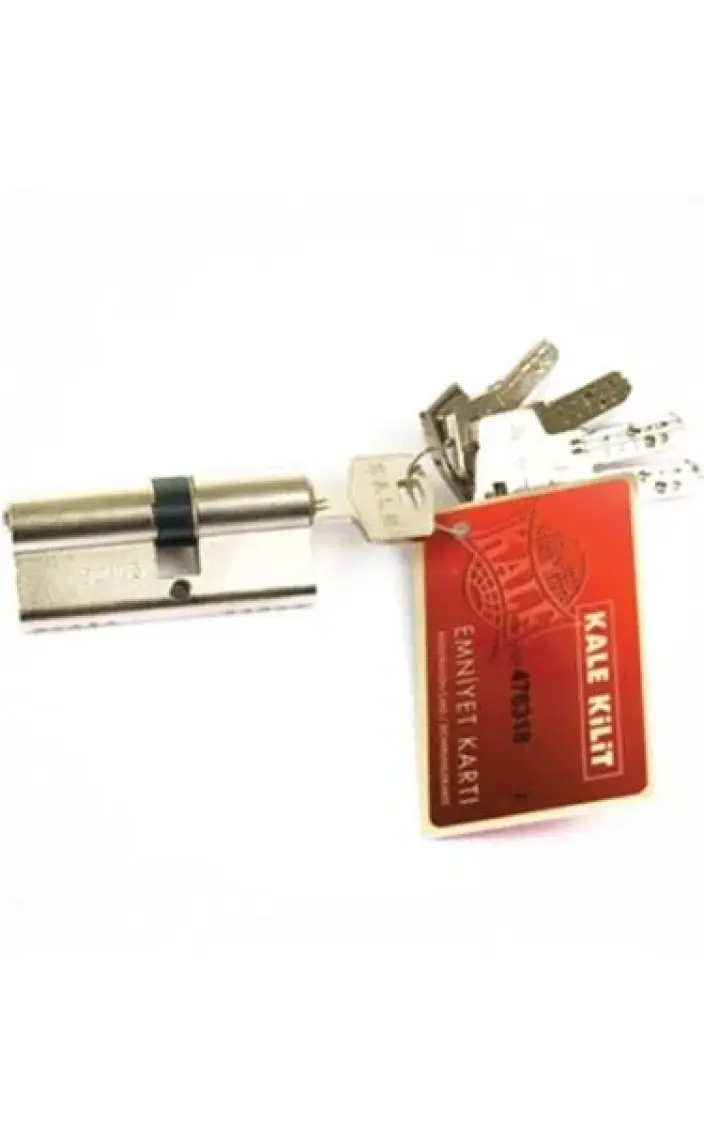 Kale Kilit 164 Bne 68 mm Nikel Barel 5 Anahtarlı Dış Kapı Göbeği