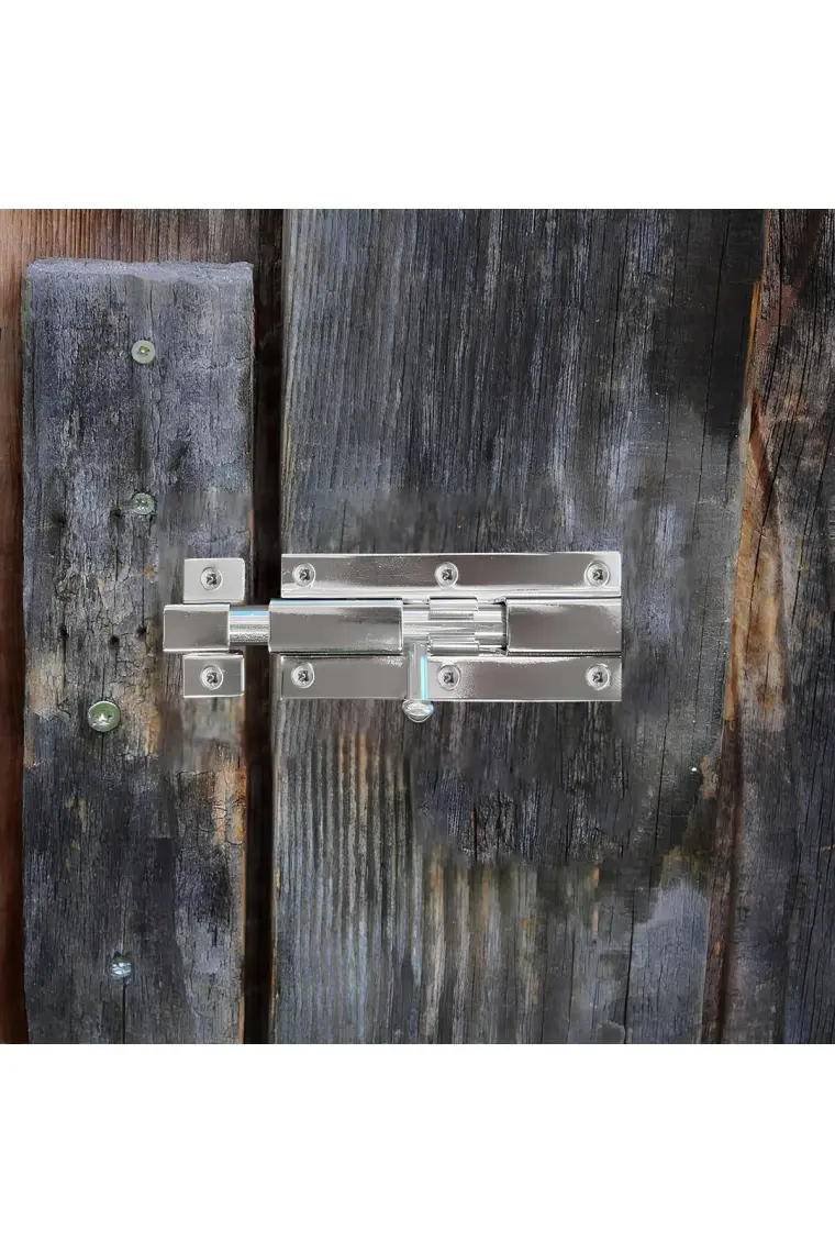 Nzb Metal Kapı Sürgüsü Krom Mavzer Sürgü Sürgülü Kilit 25X70 mm Kapı Pencere Emniyet Kilidi