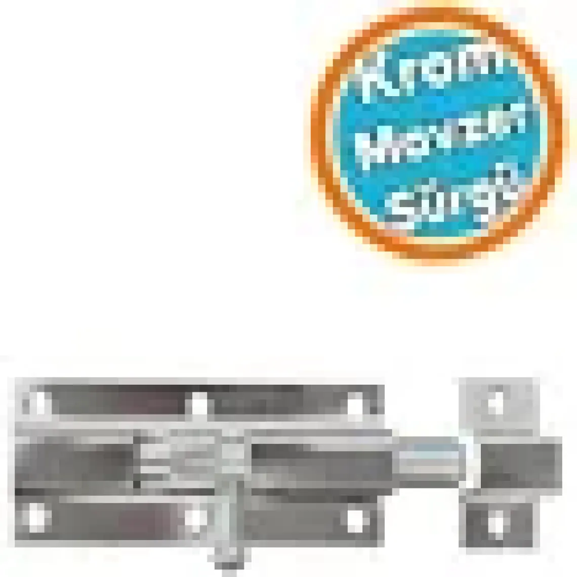 Nzb Metal Kapı Sürgüsü Krom Mavzer Sürgü Sürgülü Kilit 25X70 mm Kapı Pencere Emniyet Kilidi