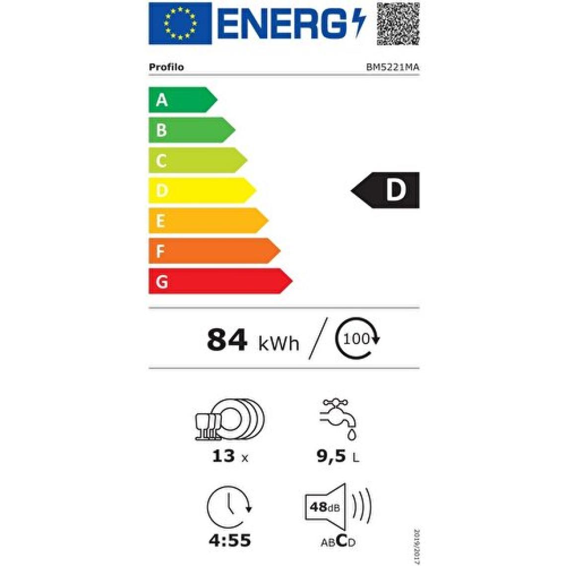 Profilo BM5221MA D Enerji Sınıfı 5 Programlı 13 Kişilik Bulaşık Makinesi