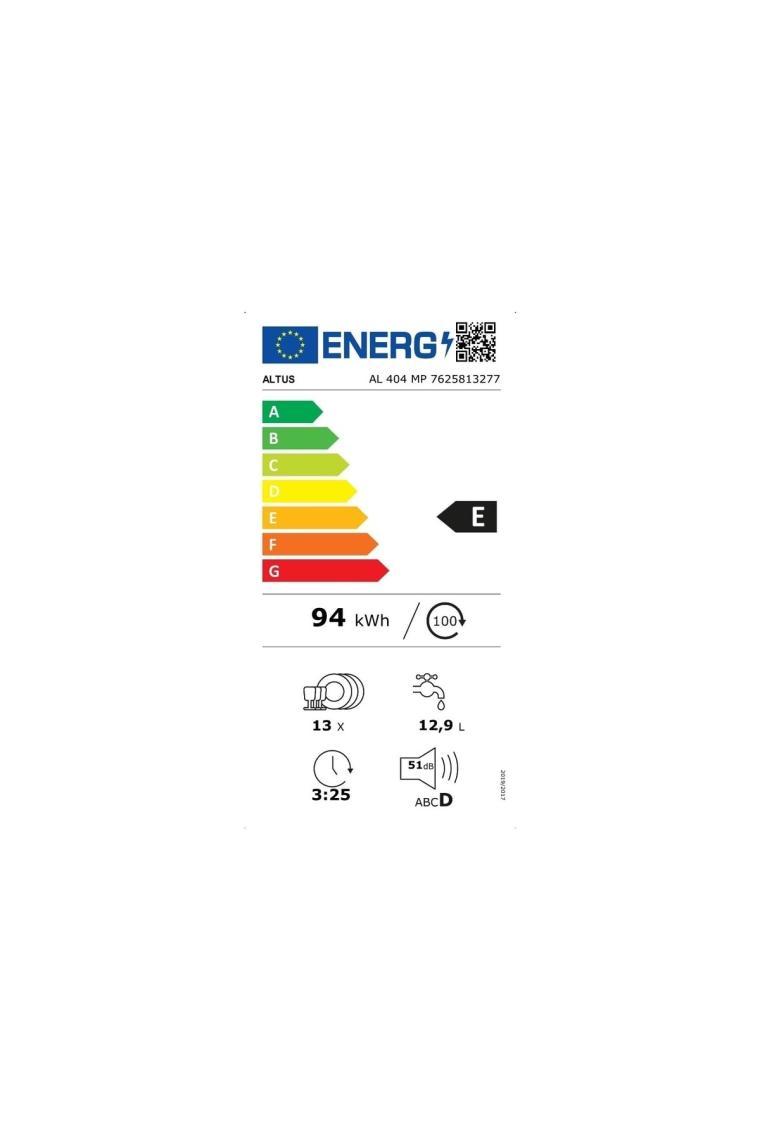 Al 404 Mp E Enerji 4 Programlı Bulaşık Makinesi