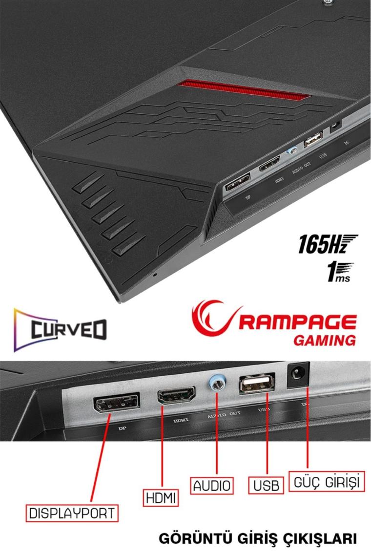 Ptx95 Ryzen 5 3600 32GB 512GB M.2 SSD+1TB HDD GTX1660 Super 27" 165Hz Oyuncu Masaüstü Bilgisayarı