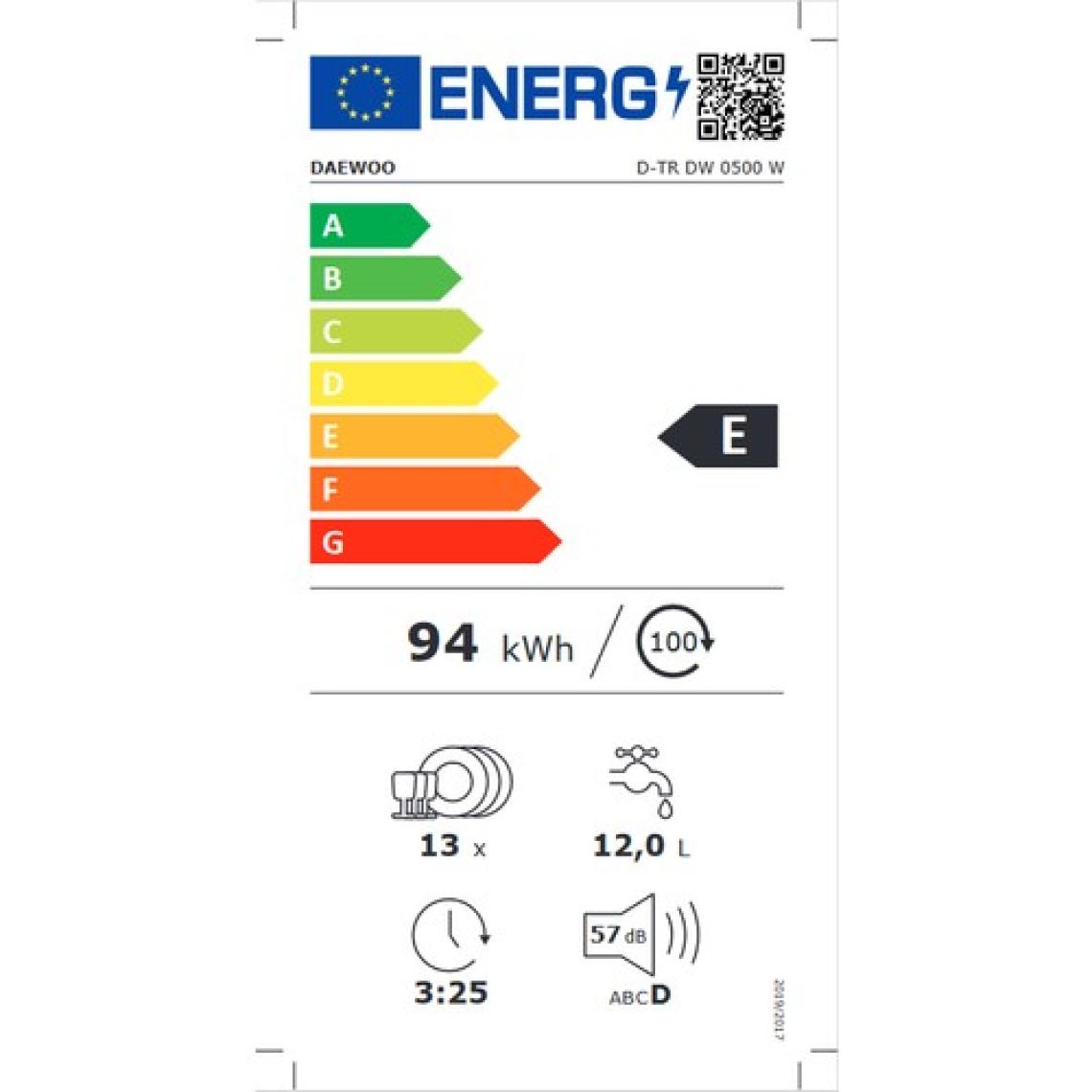 Daewoo D-Tr 5 Program Bulaşık Makinesi 0500 W
