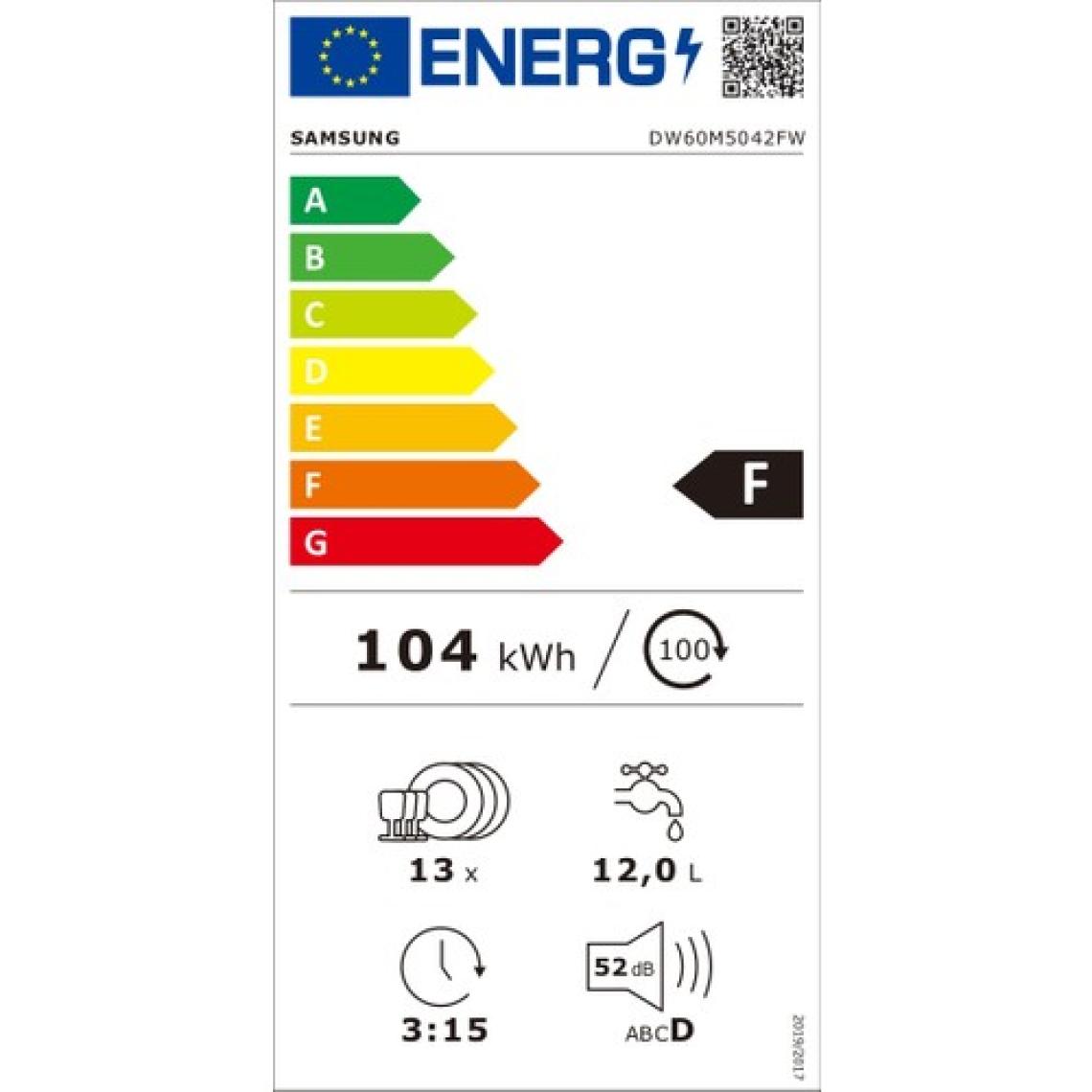 Samsung DW60M5042FW 4 Programlı Bulaşık Makinesi
