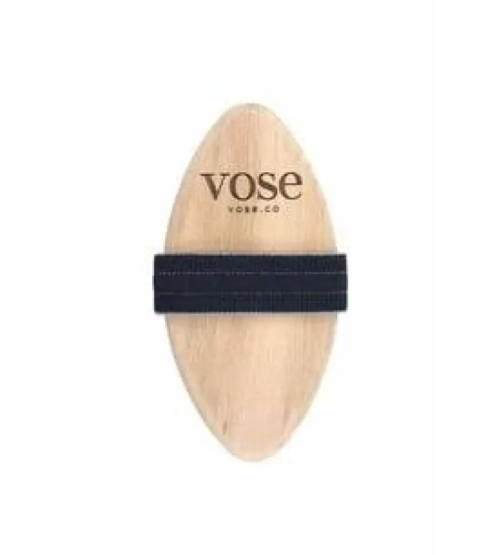 Vose 3' Lü Set Doğal At Kılı Fırçası (Black Rose) + Yüz Fırçası + Tırnak Fırçası