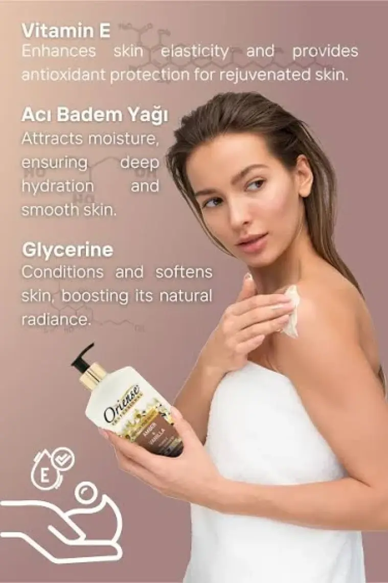 Vücut Losyonu - Sıcak Vanilya Infüzyonu Ve Derin Nemlendirme, Amber Zenginliği, 500ml