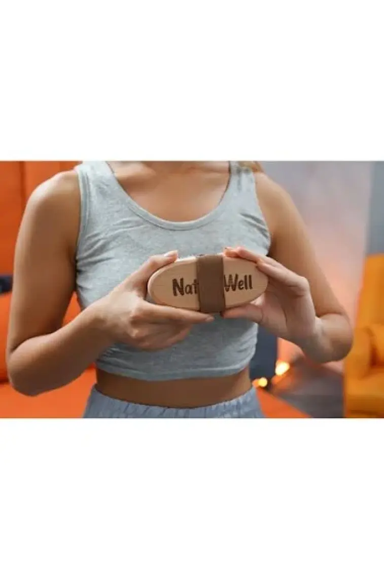 Naturawell %100 Doğal At Kılı Vücut Fırçası - Peeling ve Selülit Önleyici, Unisex, Ergonomik Tasarım