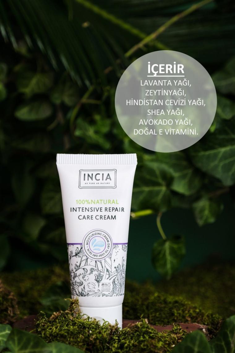 %100 Doğal Onarıcı Bakım Kremi Yoğun Nemlendirici Cilt Bakım Lavanta Avokado Shea Vegan 50 ml